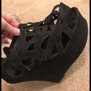 Madden Girl Black Heels size 7.5